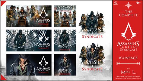 Assassins Creed Syndicate The Complete Iconpack By Crussong On