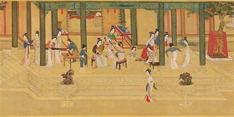 Qiu Ying Spring Morning In The Han Palace China Online Museum