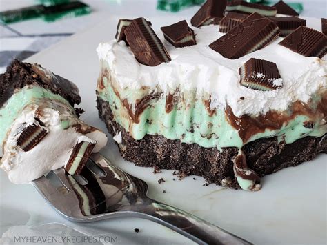 Frozen Mint Chip Dessert My Heavenly Recipes