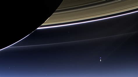 View Of Earth From Saturn Annotated In This Rare Image T Flickr