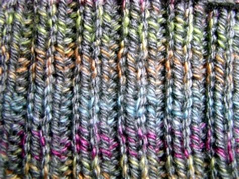 English rib / fisherman's rib knitting stitch variation (slip 1 as if to purl, k yo tog). How to Knit - Variations in Stitches