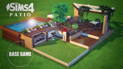 Patio And Backyard Ideas With Split Platforms Base Game No Cc The