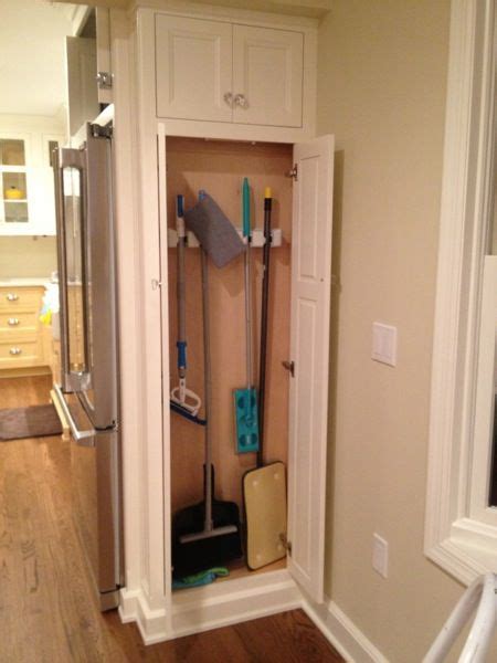 An erlkonig on bottom left, (not necessarily part of the story, just drew him there). Broom Cabinet next to fridge our pantry which is 14" deep ...