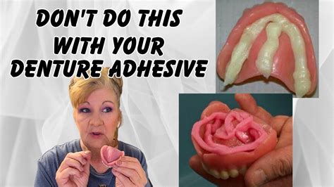 How To Apply Denture Adhesive To Your Dentures Denture Adhesive For