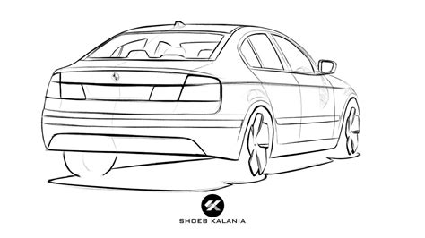 Bmw 5 Series Retro Design Car Sketch On Behance