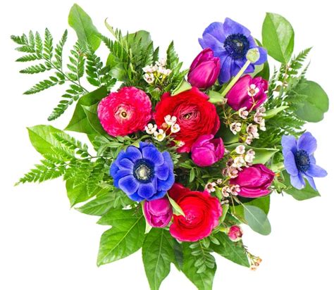 Fresh Colorful Spring Flowers Bouquet ⬇ Stock Photo Image By