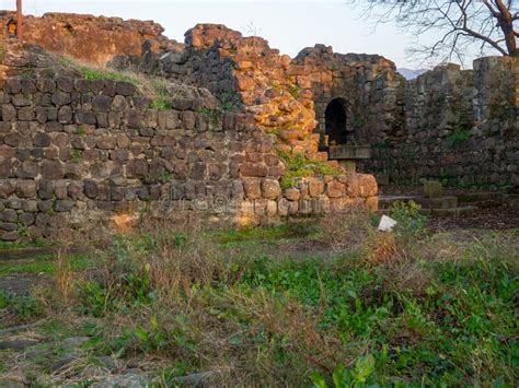 Ancient Architecture Remains Of An Old Castle Fortification Building