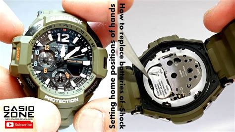 How To Change G Shock Battery And Set Home Positions Of Hands G Shock