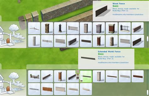 Mod The Sims Liberated Fences 2