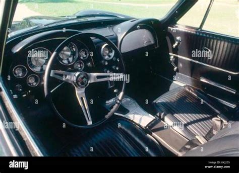 1963 Corvette Interior Stock Photo Alamy