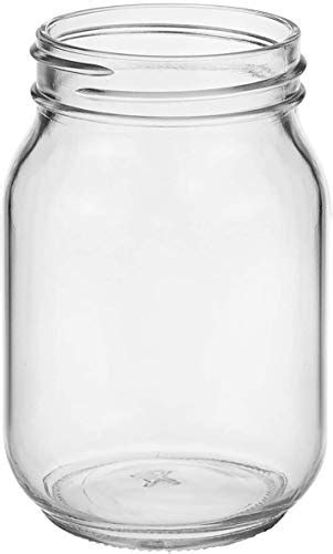 Tebery 12 Pack Mason Jars 16 Oz With Regular Lids And Bands Glass Jars