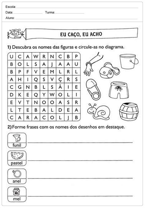 Atividades De Português Para O 2 Ano Ensino Fundamental Imprimir