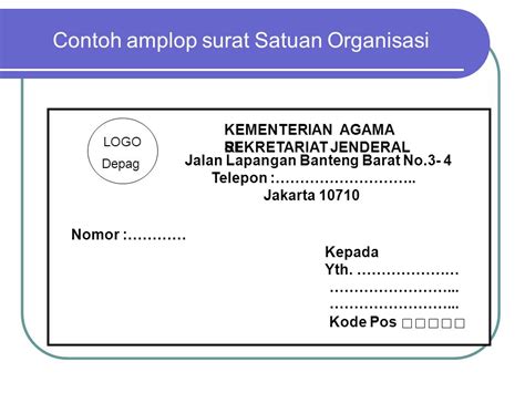 Detail Contoh Amplop Surat Dinas Koleksi Nomer 52