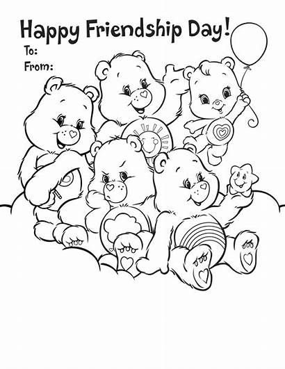 Coloring Pages Friendship Printable Bff Friend Friends