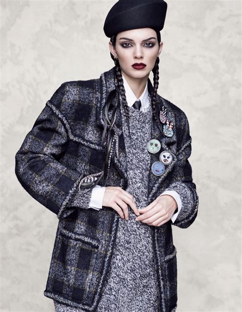 Kendall Jenner Models Statement Coats In Vogue Japan