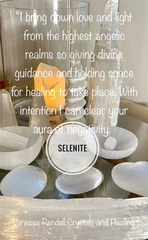 crystal of the day ~ selenite vanessa rendell crystals and healing 🦋