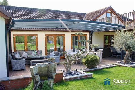 Uk manufacturers of high quality outdoor living solutions, including verandas, carports and canopies. Garden Patio Canopy Installed in Rugby | Kappion Carports ...
