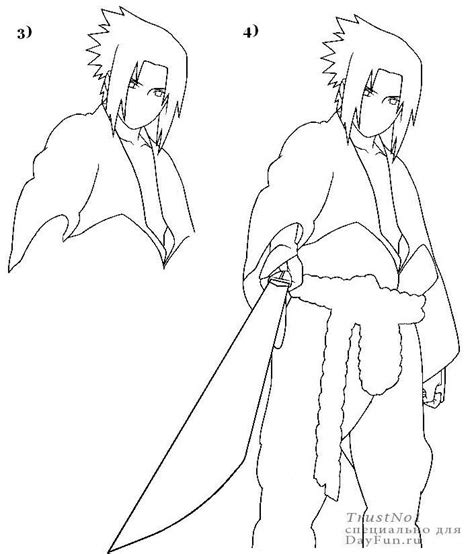 How To Draw Sasuke Step By Step Arcmelcom
