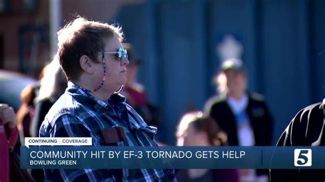 Community Hit By Ef 3 Tornado Gets Help Youtube