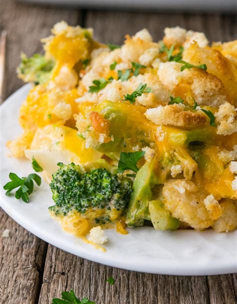 Broccoli and cauliflower take on a whole new identity when cooked with high heat and only a little olive oil and seasoning. Broccoli Cauliflower Casserole - Gonna Want Seconds
