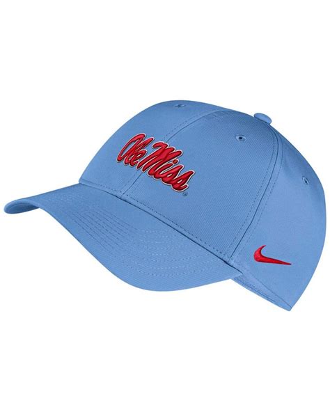 Nike Ole Miss Rebels Dri Fit Adjustable Cap In Blue For Men Lyst