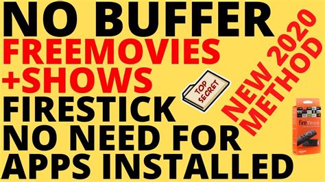Watch No Buffering Free Movies And Tv Shows On Firestick No App Install