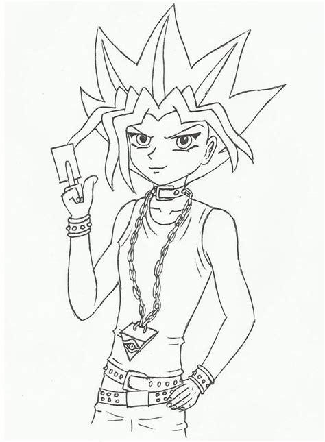 Printable Yugi Muto Coloring Page Download Print Or Color Online For