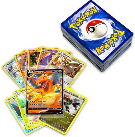 50 official pokemon cards binder collection booster box with 5 foils in any
