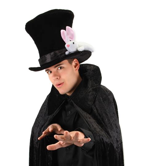 Magician Hat With Rabbit Adults Or Child Magic Costume Top Hat Ebay