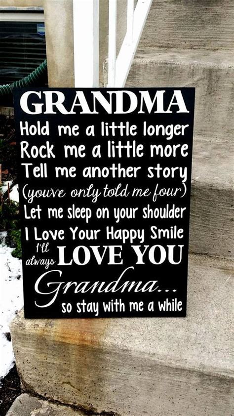 Maybe you would like to learn more about one of these? Grandma Wood Sign Grandma Hold Me A Little by ...
