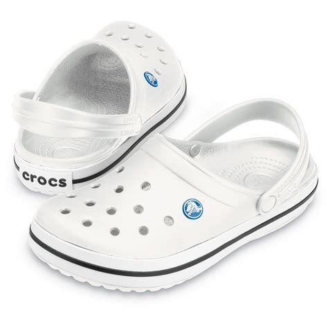 Crocs Crocband Clogs White At Uk
