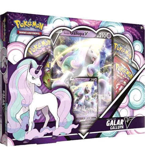 Wenn dieses pokémon jedoch ernst macht, erreicht es bis zu 240 km/h. Pokemon Galar-Gallopa V Kollektion - Deutsch, Stickerpoint
