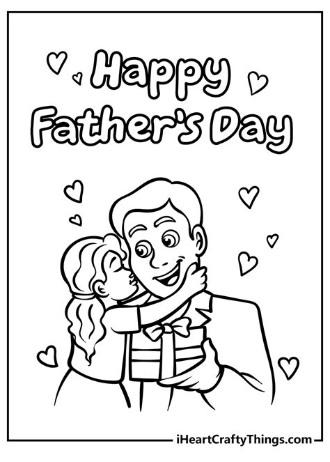 Happy Fathers Day Coloring Page Printable Ph