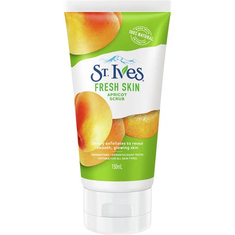 St Ives Fresh Skin Facial Scrub Apricot 150ml Woolworths