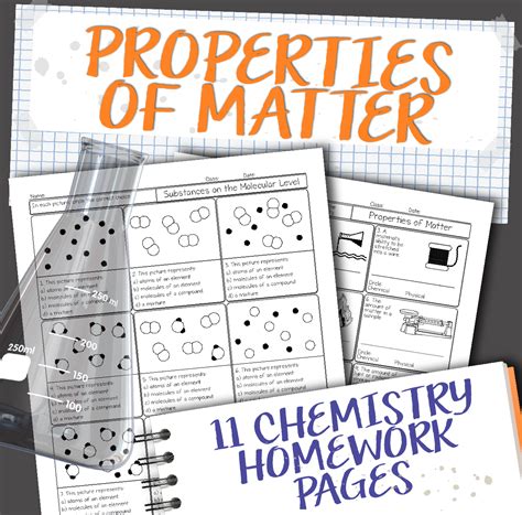Chemistry Worksheet Matter 21 Answers