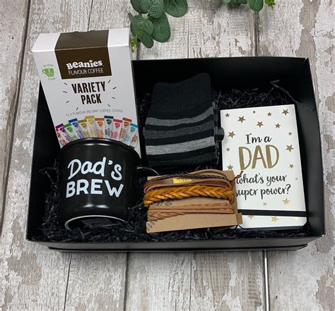 He's hard to buy for, but easy to please. Dad Gift Hamper Box. Fathers Dad Gift. Hamper for Him. in ...