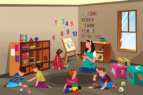Best Kindergarten Teacher Illustrations Royalty Free Vector Graphics