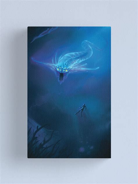 Subnautica Ghost Leviathan Canvas Print By Kastraz Redbubble
