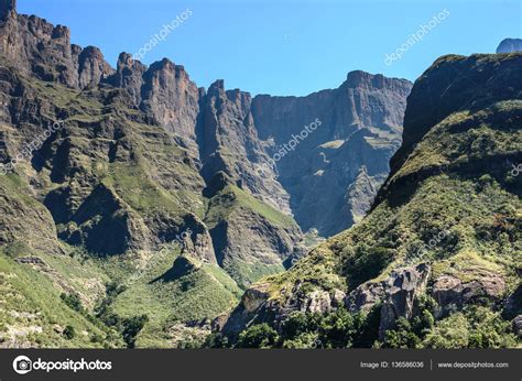 Amphitheater At Royal Natal National Park In The Drakensberg Mountains