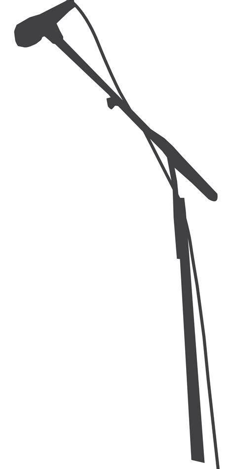 Maybe you would like to learn more about one of these? Microphone Stands Silhouette Drawing - Mike png download ...