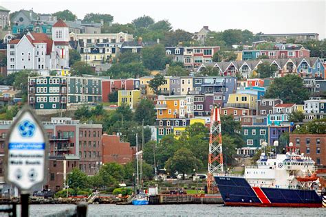 St Johns Harbour Range Lighthouse Newfoundland Canada At