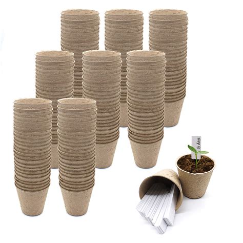 Buy Peat Pots For Seedlings200 Packs 3 Inch Seed Starter Kits For