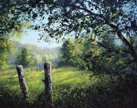 How To Paint A Grassy Meadow In Acrylic Landscape Paintings Painting