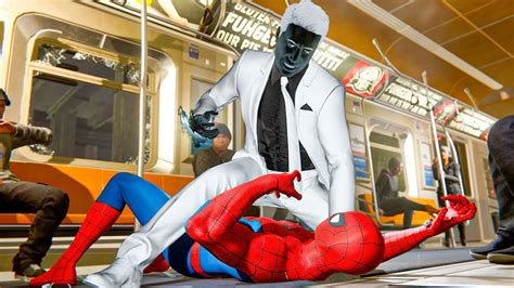 Marvel S Spider Man Remastered Spider Man Vs Mr Negative Train Fight