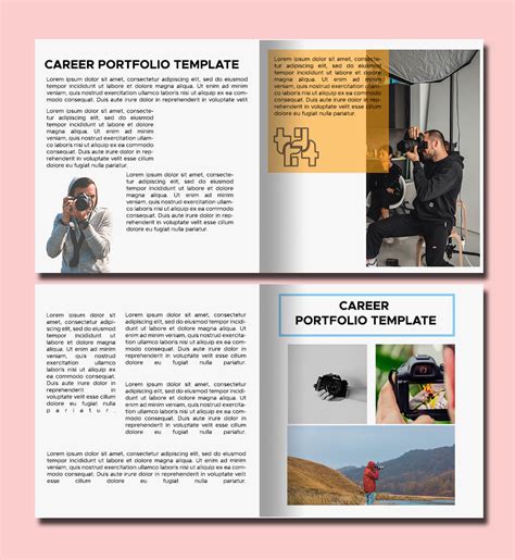 5 Printable Career Portfolio Psd Template Free Room