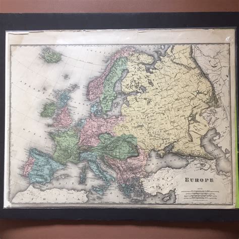 Map Of Europe From The Mid 19th Century Gadabout Vintage