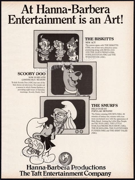 1983 Hanna Barbera Trade Ad R80stelevision