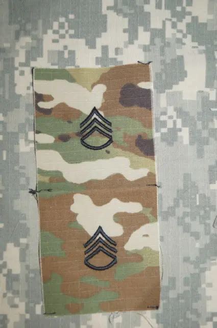 Military Patch Us Army Staff Sergeant Rank Ssg E 6 Ocp Pattern