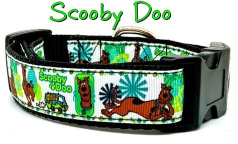 Scooby Doo Dog Collar Handmade Adjustable Buckle Collar 1 Wide Or