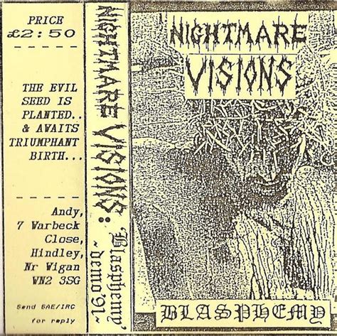 Nightmare Visions Blasphemy 1991 Cassette Discogs